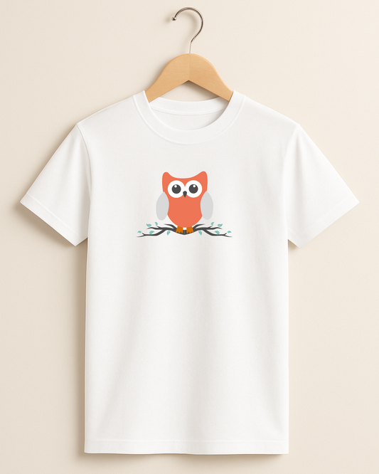 Kidaroo pure cotton boy's & girl's Owl print casual T-shirt