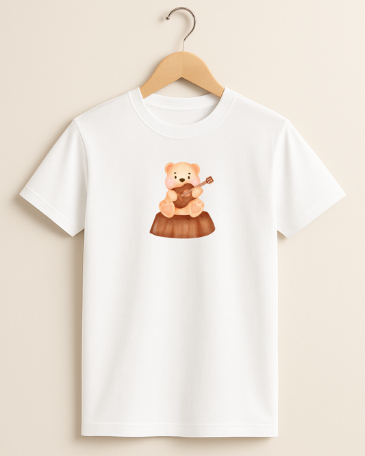 Kidaroo pure cotton boy's & girl's Teddy print casual T-shirt