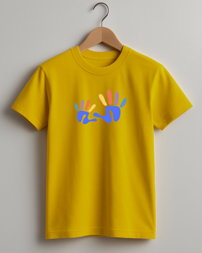 Kidaroo pure cotton boy's & girl's Hand print casual T-shirt