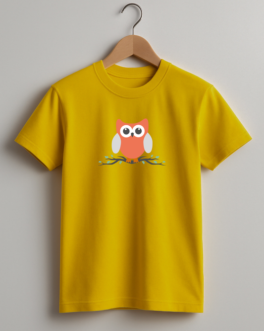 Kidaroo pure cotton boy's & girl's Owl print casual T-shirt