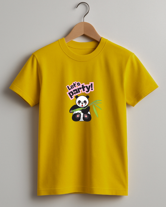 Misbis pure cotton boy's & girl's Panda print casual T-shirt