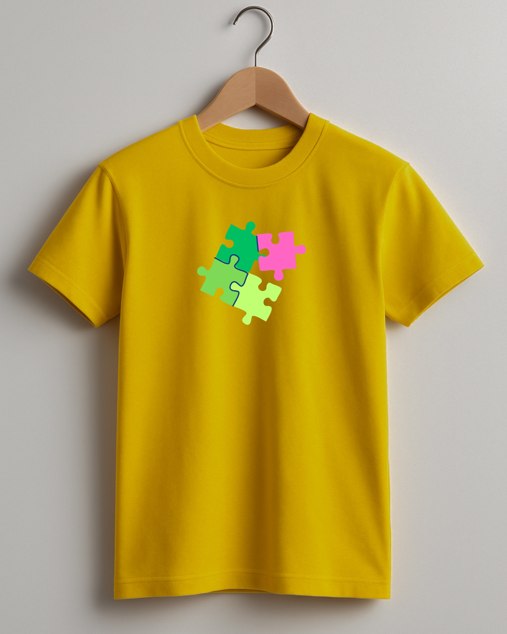 Kidaroo pure cotton boy's & girl's Puzzle print casual T-shirt
