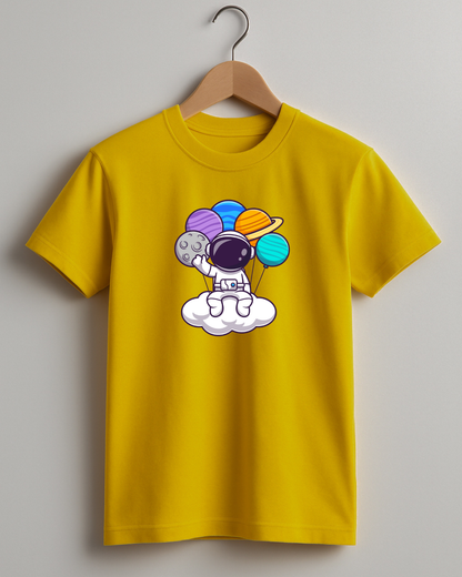 Kidaroo pure cotton boy's & girl's Space print casual T-shirt